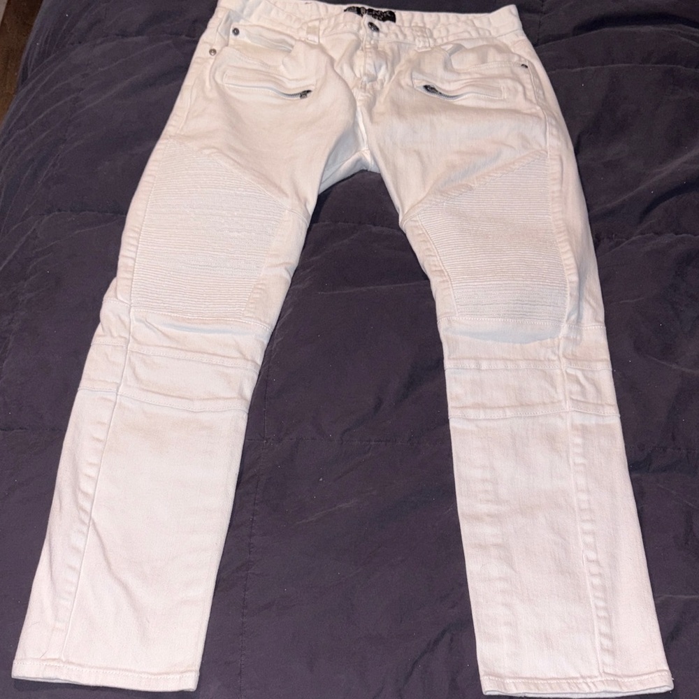 Men's Slim Fit White Jeans